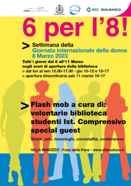 Giornata internazionale della donna 8 marzo 2023, 6 per l'8!